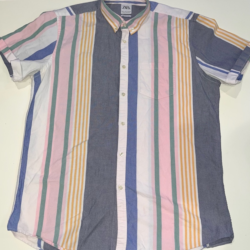 Zara Multicolor Striped Men's Shirt